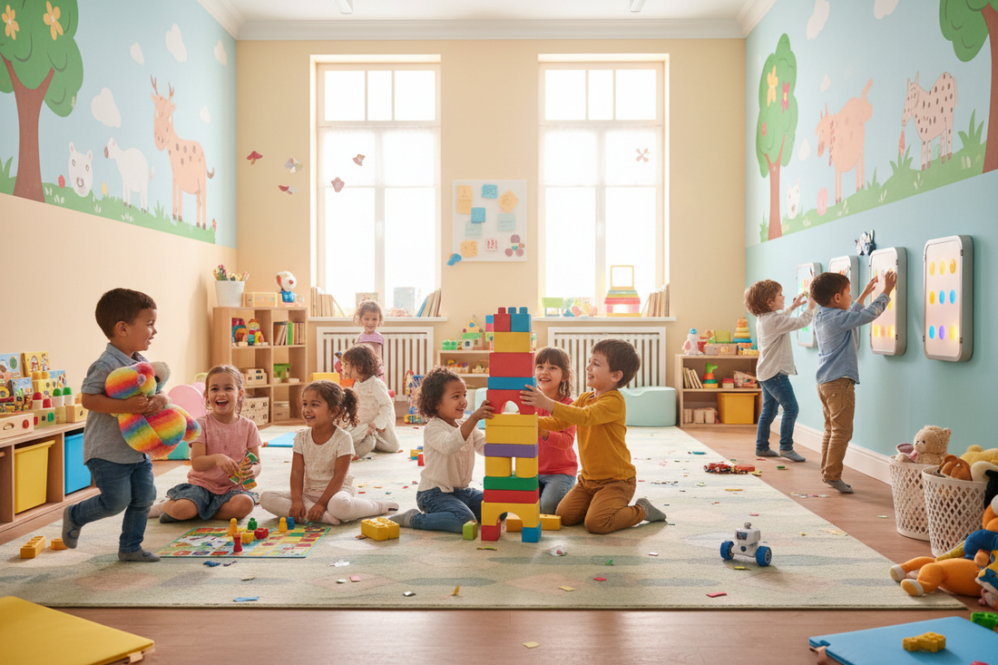 children playing with toys